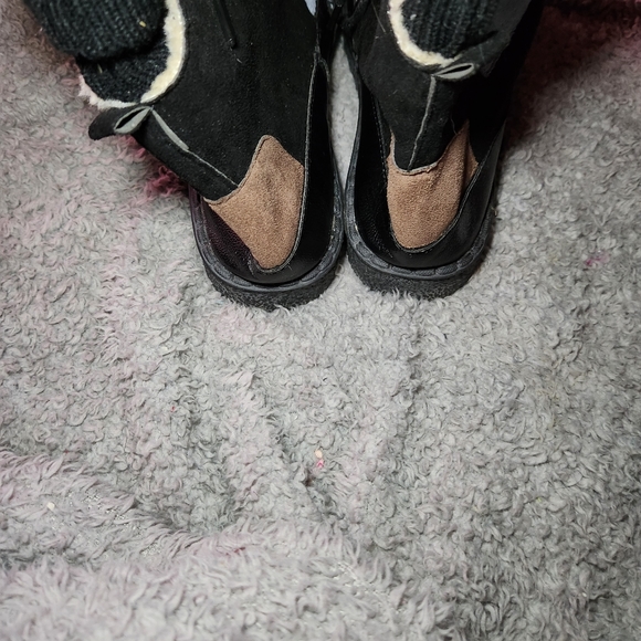 Fashion 250 Size 9 Black Suede Patch Design Booties - Picture 6 of 8